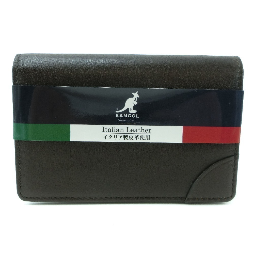 Other Kangol Leather Card Holder Brown Leather Business card case